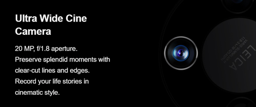 Huawei Mate 40 Pro Ultra Wide Cine Camera