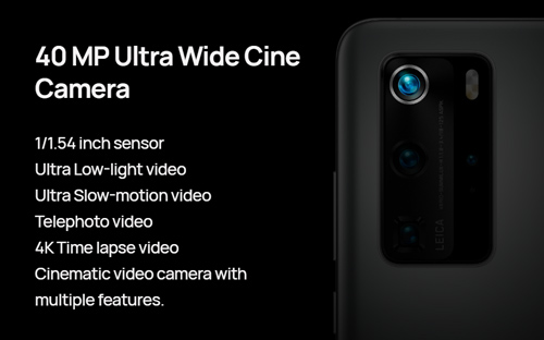 40 MP Ultra Wide Cine Camera