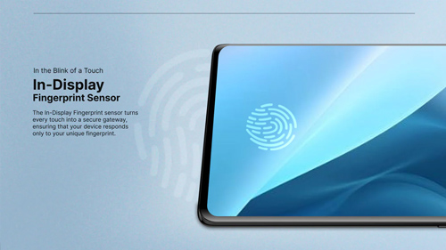 Sparx Edge 20 Pro In Display Fingerprint Sensor