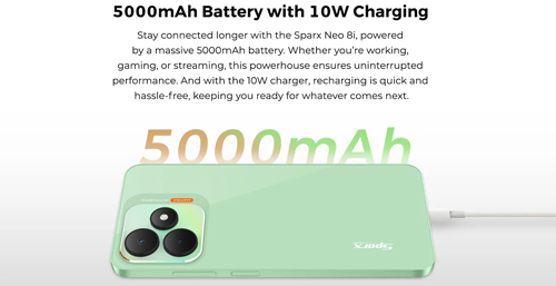 Sparx Neo 8i 5000 mAh Large Battery