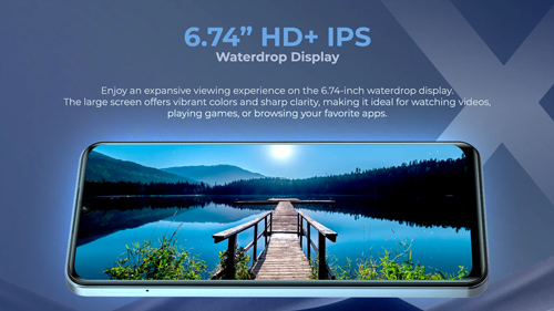 Sparx Note X 6.74 HD+ IPS Waterdrop Display